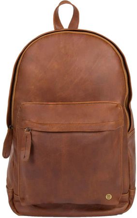 Mahi Leather Leather Classic Backpack Rucksack In Vintage Brown