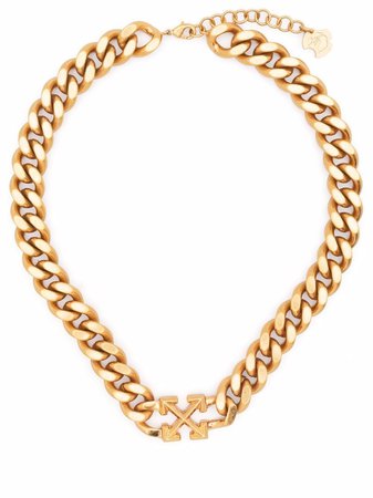 Off-White Arrow Curb Chain Necklace - Farfetch