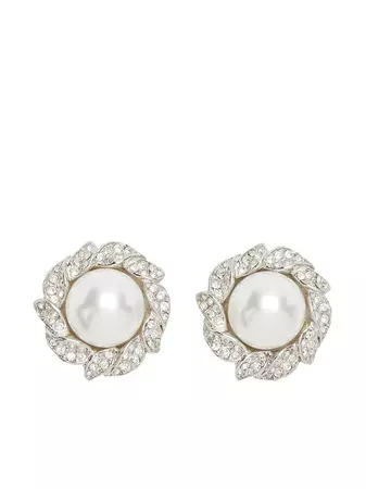 Kenneth Jay Lane pearl-embellished stud earrings