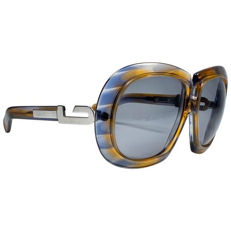 New Vintage Rare Silhouette Futura 562 Green Collector Item 1970 Sunglasses For Sale at 1stDibs