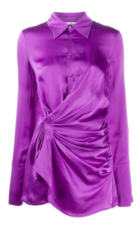 purple shirt dress