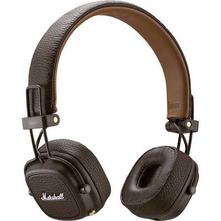 Marshall Major III Wireless On-Ear Headphones (Brown) MAMAJOR3BR
