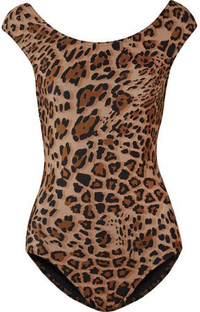 Osa Off-the-shoulder Leopard-print Swimsuit - Leopard print