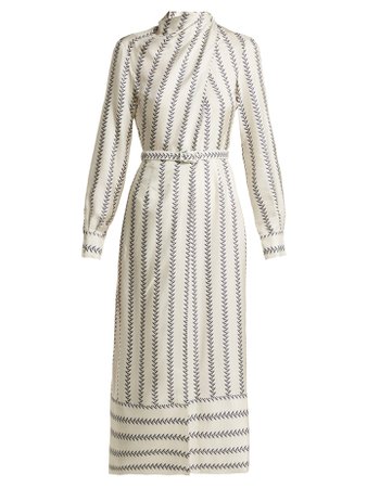 Josefina boot-print silk dress | Gabriela Hearst | MATCHESFASHION.COM UK