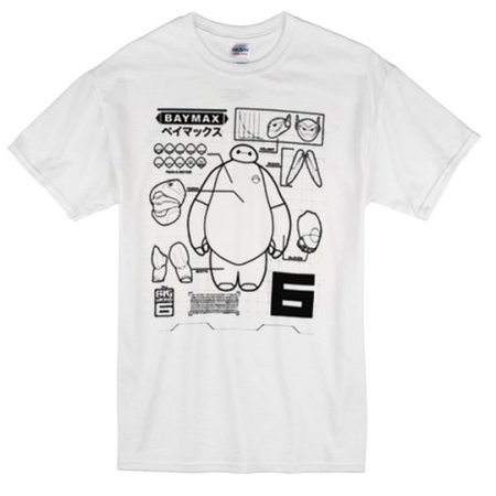 Big Hero Baymax Schematic T-shirt - Basic tees shop