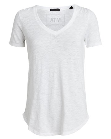 ATM Anthony Thomas Melillo | Slub V-Neck T-Shirt | INTERMIX®