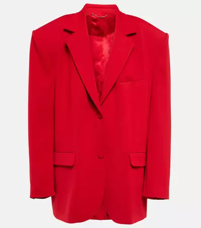 Oversized Jersey Blazer in Red - Magda Butrym | Mytheresa