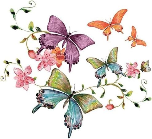 Amazon.com: Colorful Embroidered Flowers Butterfly Applique,Iron on/Sew on Decoration Decorative Cute Sew On Applique Patches for Clothing Large Colorful Decorative Patches for Clothes Embroidered Appliqué : Arts, Crafts & Sewing