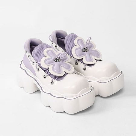 chunky flower shoes