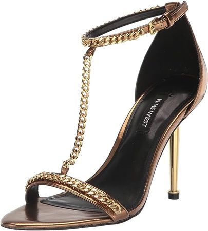 Amazon.com | NINE WEST Women's Ropes Heeled Sandal | Platforms & Wedges