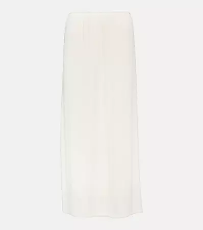 Isidro Midi Skirt in White - The Row | Mytheresa