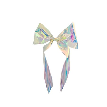Holographic Hair Bow Barrete | LVFD | Wolf & Badger