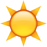☀️ Sun Emoji on Apple iOS 9.0