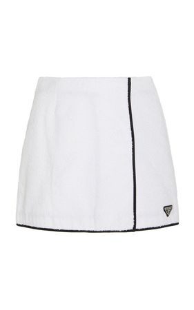 white prada skirt