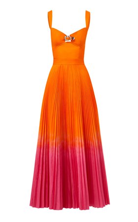 Pleated Poplin Midi Dress By Brandon Maxwell | Moda Operandi