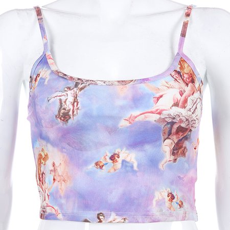 Weekeep Cropped Angel Print Camis Women Sexy Streetwear Feminino Befree Crop Top 2019 Summer Fashion Camisole Bralette Tops -in Camis from Women's Clothing on Aliexpress.com | Alibaba Group