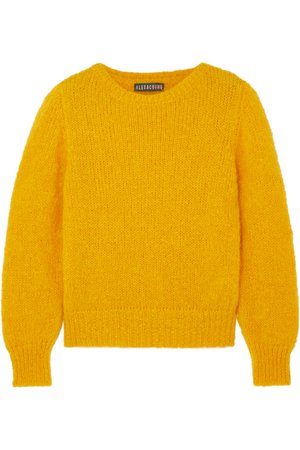ALEXACHUNG | Mohair-blend sweater | NET-A-PORTER.COM