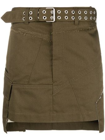 Helmut Lang Military Patch Mini Skirt - Farfetch