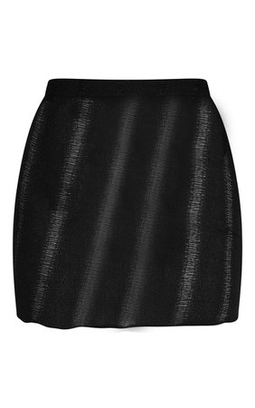 Black Distressed Micro Mini Skirt | PrettyLittleThing USA