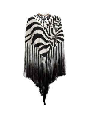 Zebra Avantgarde cape top | Roberto Cavalli Tunic Tops & Kaftans