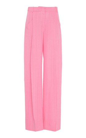 Loya Pleated Silk-Blend Wide-Leg Trousers By Jacquemus | Moda Operandi