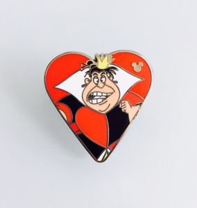 queen of hearts pin