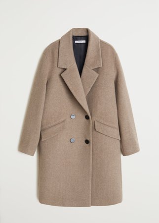 Lapels structured coat - Women | Mango United Kingdom