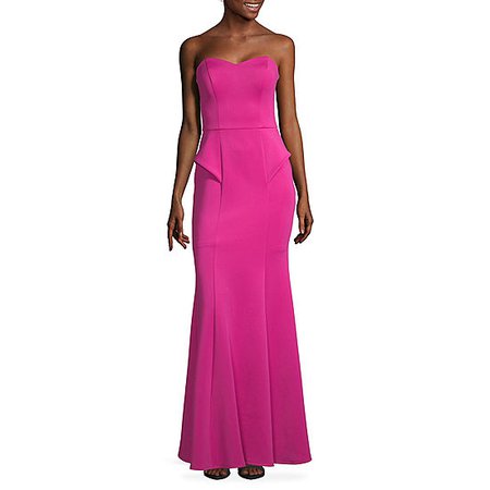 Speechless Sleeveless Fitted Gown-Juniors, Color: Fuchsia - JCPenney
