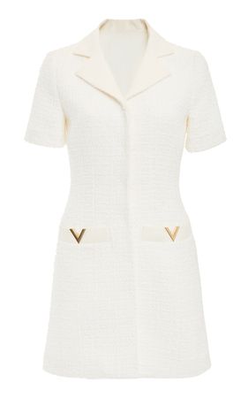 Wool Tweed Mini Dress By Valentino | Moda Operandi