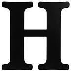 the letter h in black - Google Search