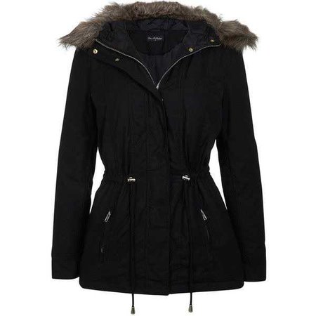 black winter jacket