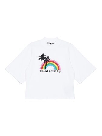 Palm Angels rainbow Logo T-shirt