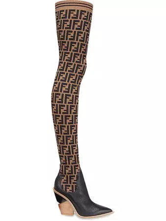 Fendi Stocking thigh-high Boots - Farfetch