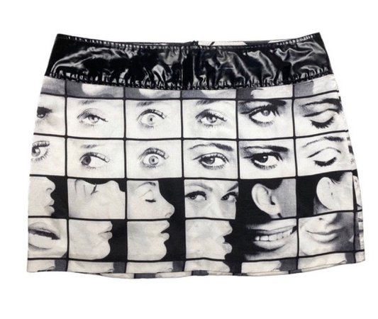 vintage graphic print mini skirt by Miss Sixty