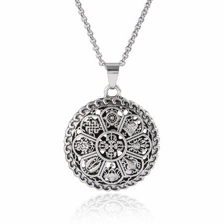 Silver Medallion Necklace