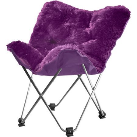 your zone lux shag butterfly chair