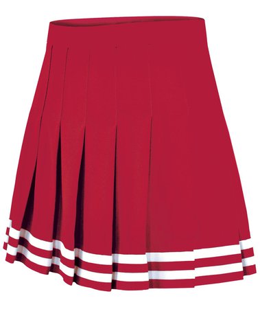 Chasse Knife-Pleat Skirt - Omnicheer in red