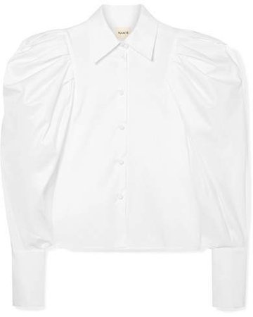 Brianne Oversized Cotton-poplin Shirt - White