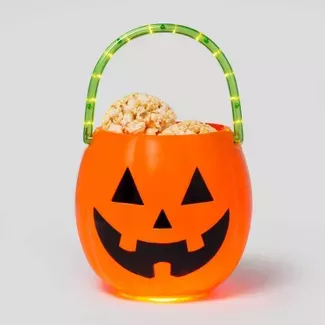 Light-Up LED Pumpkin Trick-or-Treat Halloween Pail - Hyde & EEK! Boutique™ : Target