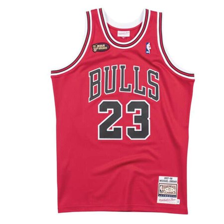 Authentic Jersey Chicago Bulls Road Finals 1997-98 Michael Jordan Mitchell & Ness Nostalgia Co.