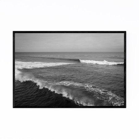 Shop Noir Gallery Black & White Santa Cruz CA Framed Art Print - Overstock - 27456952