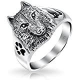 Amazon.com: Friends of Irony Silver Tungsten Celtic Wolf Ring, Courage Inspired Wedding Band and Anniversary Ring, Designed Fit for Men and Women Use: Jewelry