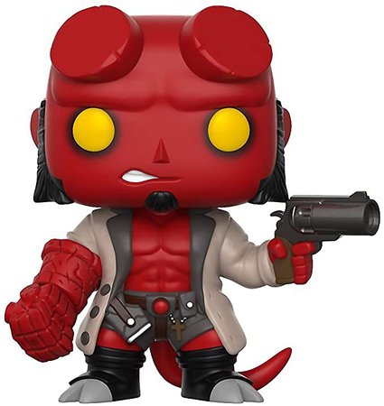 Amazon.com: Funko Hellboy: Hellboy x POP! Comics Vinyl Figure & 1 POP! Compatible PET Plastic Graphical Protector Bundle [#001 / 22715 - B] : Toys & Games