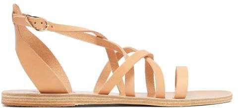 Delia Leather Sandals - Womens - Tan