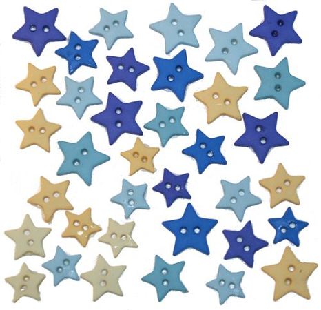 set of star buttons