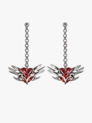 red-angel-hearts-earrings - Google Search