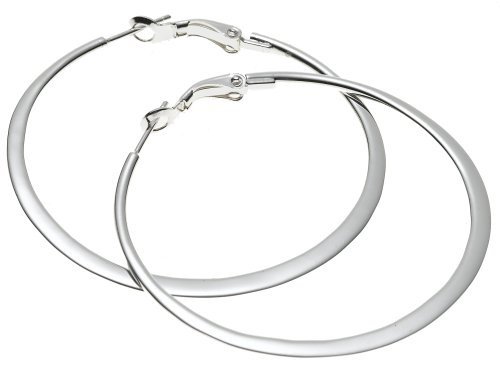 Sterling Silver Hoop Earrings Large Top Fashion Stylists Large Silver Hoop Earrings - Zeige Earrings