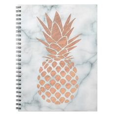Rose Gold Pineapple Notebook