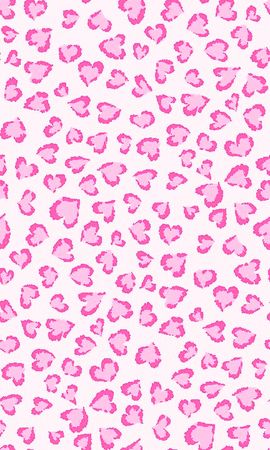 pink heart cheetah print