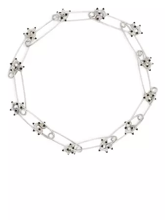 Natasha Zinko Pins Silver Necklace - Farfetch